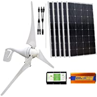 ECO-WORTHY 900 W Panel Solar y de viento turbina recargable Kit de carga: 400 W viento generador controlador de carga…